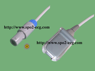 Κίνα Ανοικτό γκρι καλώδιο Redel Oximeter σφυγμού CE 6 εξαρτήματα ιατρικών συσκευών καρφιτσών προμηθευτής
