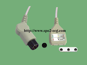Κίνα Καλώδιο 9 πόδια 6 καρφίτσα E9002ZK μολύβδου Datescope ECG για τα υπομονετικά όργανα ελέγχου προμηθευτής