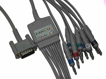 Κίνα Υλικό καλωδίων TPU μηχανών της Philips EKG με το γκρίζο CE ISO13485 καλωδίων 3,8 μέτρου προμηθευτής