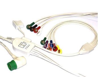 Κίνα Φυσιο καλώδιο 3/5 μηχανών ελέγχου EKG  αντίσταση μολύβδου 10kΩ ανθεκτική προμηθευτής