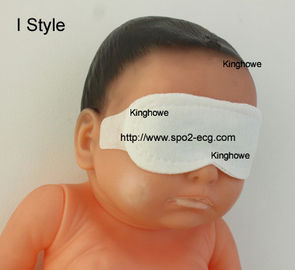 Ορίζω το Neonatal μπλε και άσπρο χρώμα συνήθειας μεγέθους μασκών ματιών Phototherapy προμηθευτής