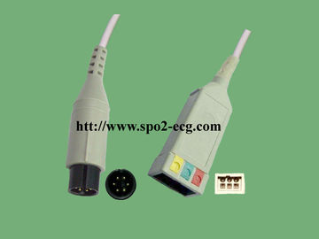 Γερμανία-ΙΑΤΡΙΚΑ Pro1000/Datex-Ohmeda_IEC, 3/5lead, συνδετήρας και αιφνιδιαστικό, στρογγυλό 6pin, TPU, 40in (102cm)/2Pin προμηθευτής