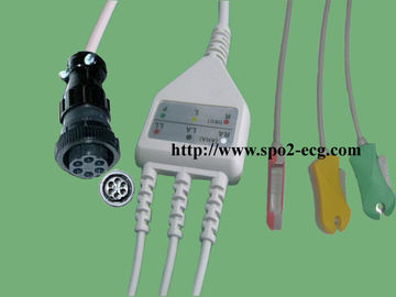 Γερμανία-ΙΑΤΡΙΚΑ Pro1000/Datex-Ohmeda_IEC, 3/5lead, συνδετήρας και αιφνιδιαστικό, στρογγυλό 6pin, TPU, 40in (102cm)/2Pin προμηθευτής