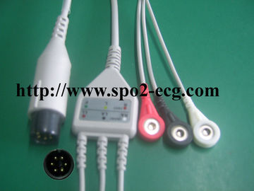 Γερμανία-ΙΑΤΡΙΚΑ Pro1000/Datex-Ohmeda_IEC, 3/5lead, συνδετήρας και αιφνιδιαστικό, στρογγυλό 6pin, TPU, 40in (102cm)/2Pin προμηθευτής